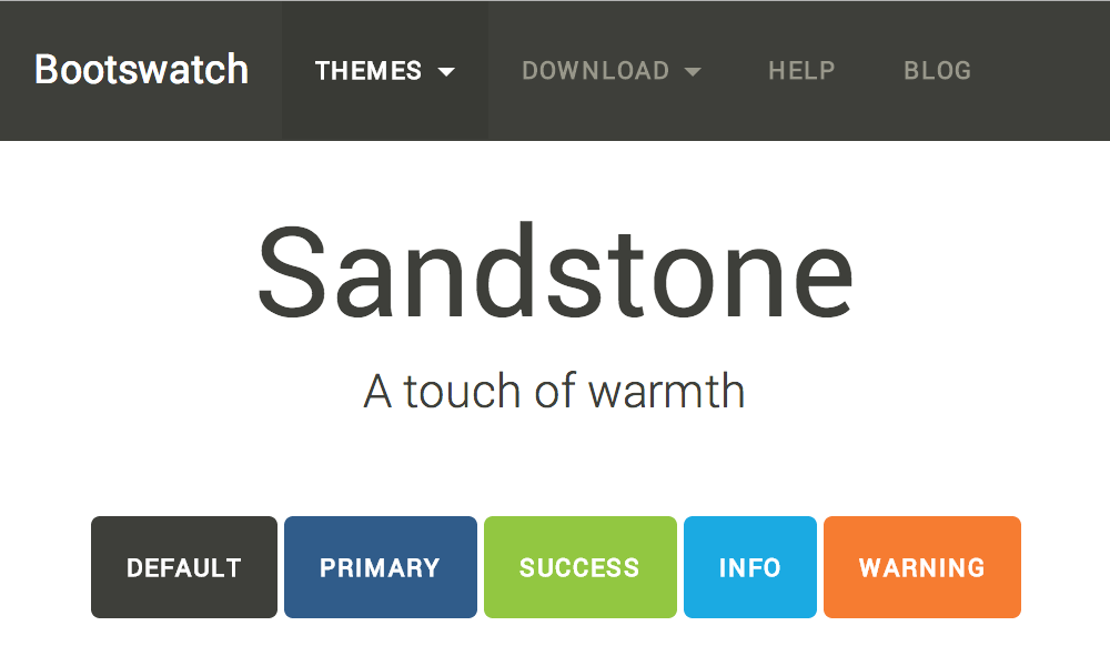 Theme source. Bootswatch. Less Bootstrap.